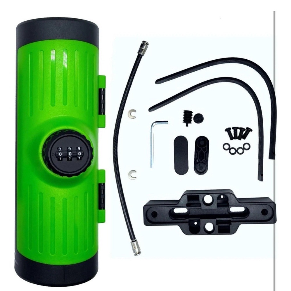 New Anti-Theft Scooter Lock Box - 3-Digit Combo Weatherproof Storage - Green